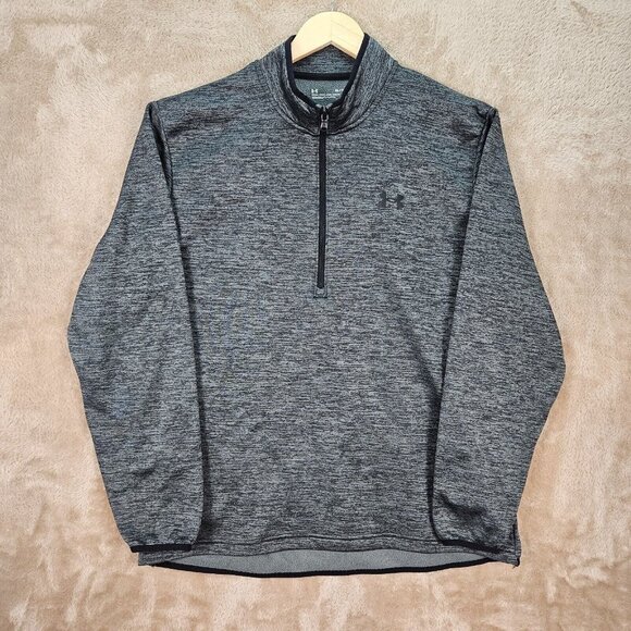 Under Armour Quarter Zip Sweatshirt Loose Fit Gray Long Sleeve Men's Size XL - Picture 1 of 10